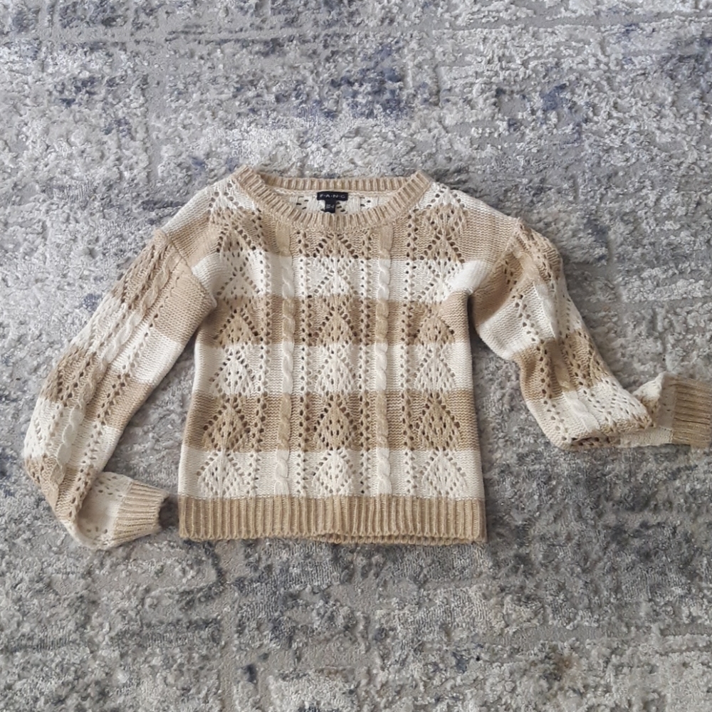 🍁FANG cream Sweater Fall